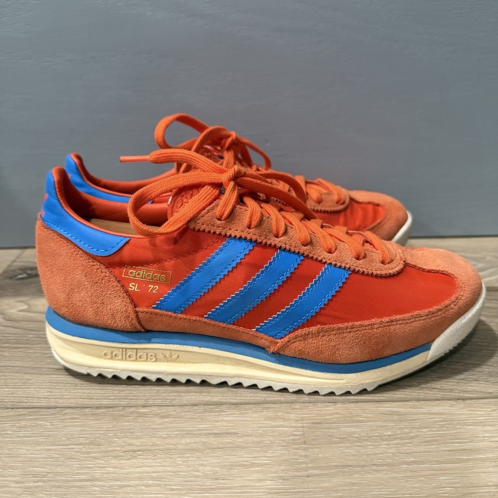 adidas SL 72 RS Mens Size 7 Orange Blue Sneakers Casual Shoes JS0748
